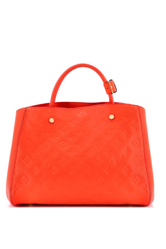 Pre-Owned Montaigne Handbag Monogram Empreinte Leather MM By Rebag