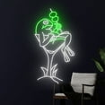 thumbnail image 2 of Handmadetneonsign Frog Martini Neon Light, Frog Martini Led Light, Frog Martini Led Sign, Frog Neon, 2 of 5