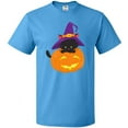 thumbnail image 3 of Inktastic Black Cat, Pumpkin, Cat With Witch Hat, Halloween T-Shirt, 3 of 5