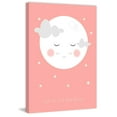 thumbnail image 3 of Marmont Hill "Moon Face Pink" by Karen Zukowski Painting Print on Wrapped Canvas, 3 of 5