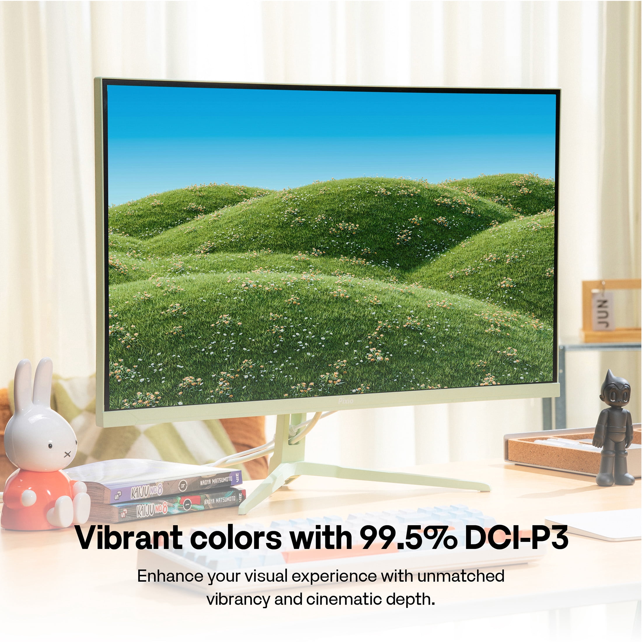 Pixio PX27U Wave Mint Green 27 inch 160Hz Refresh Rate 4K 