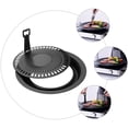 thumbnail image 4 of MasteelfCA 1 Set Barbecue Frying Grill Pan Non-Stick Grill Cookware BBQ Tray (Black), 4 of 8