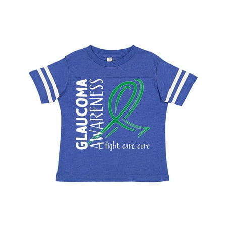

Inktastic Glaucoma Awareness Fight Care Cure with Green Ribbon Gift Toddler Boy or Toddler Girl T-Shirt
