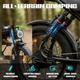 thumbnail image 4 of 32MPH Top Speed Electric Bike for Adults,1500W(Peak)Motor &100 Miles Long Range,48V 20Ah Removable Battery,20''*4 Fat Tire Mountain Ebike,Shimano 7-Speed Full Suspension, 4 of 9