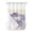Purple, Lavender, White, variant on No Hook Shower Curtain, Mountain Peak Standard Shower Curtain with Snap in Liner, Blue Beige Mist Zen Modern Nature Fantasy Waterproof Washable Fabric Bathroom Curtains Set, 72" x 72"