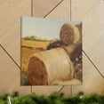 thumbnail image 6 of Hay Bale in Moonlight - Canvas, 6 of 10