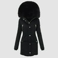 thumbnail image 4 of Winter Coats for Womens Hooded Warm Winter Overcoat with Lined, Winter Parka Jacket Thick Down Outerwear Jacket for Women, 4 of 8