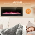 thumbnail image 7 of Electactic 42’’ 1500W Wall Mounted Recessed Electric Fireplace,12 Flame Color Modes,Touch Screen & Remote Control,Ultra Thin & Low Noise, 7 of 7