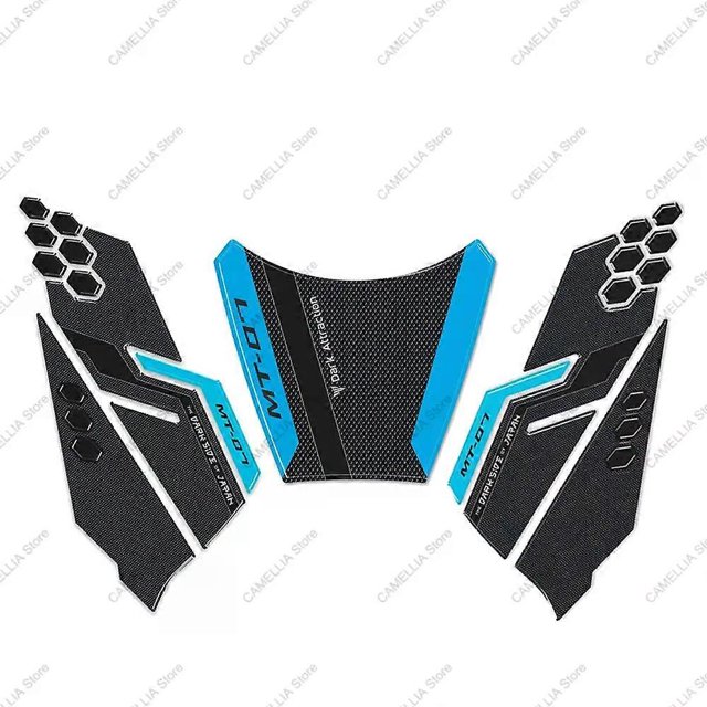Fantastic for Yamaha MT-07 2025 Motorcycle Accessories 3d Epoxy Fuel Tank Sticker Waterproof MT-07 2025 Sticker Newly Launched Sticker Set
