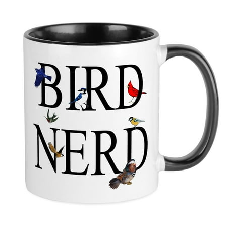 

CafePress - Bird Nerd Mug - Ceramic Coffee Tea Novelty Mug Cup 11 oz