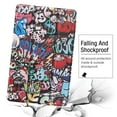 thumbnail image 4 of Dteck Case For Samsung Galaxy Tab S6 Lite 10.4" SM-P610 (2020 Released) 10.4 inch, Smart Patterned Leather Folio Case Shockproof Kickstand Automatic wake/sleep Cover ,Graffiti, 4 of 4