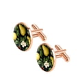 thumbnail image 2 of Pear Elegant Men's Stainless Steel Shirt Cufflinks - Suitable for Formal Attire - for Weddings and Business Meetings, 2 of 6