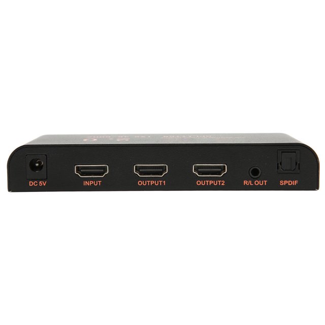 Divisor4K con Extractor de + Salida óptica y R/L Compatible con 3D para para DVD Blu-ray HD TV