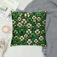thumbnail image 2 of COMIO St Patricks Day Pillow Covers, Lucky Green Shamrock Throw Pillows Seasonal Spring Decor Square Pillowcase Clover Farmhouse Outdoor Cushion Case Decorations for Home Party, 2 of 5