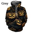 thumbnail image 3 of Sudadera con capucha con estampado 3D de calabaza y linterna para hombre y mujer, sudadera informal de manga larga para primavera y otoño, 3 of 5