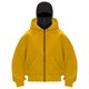 thumbnail image 5 of Chaqueta deportiva de invierno de color liso para niños, de manga larga, con capucha, informal, con cremallera y bolsillos, de poliéster, 5 of 5