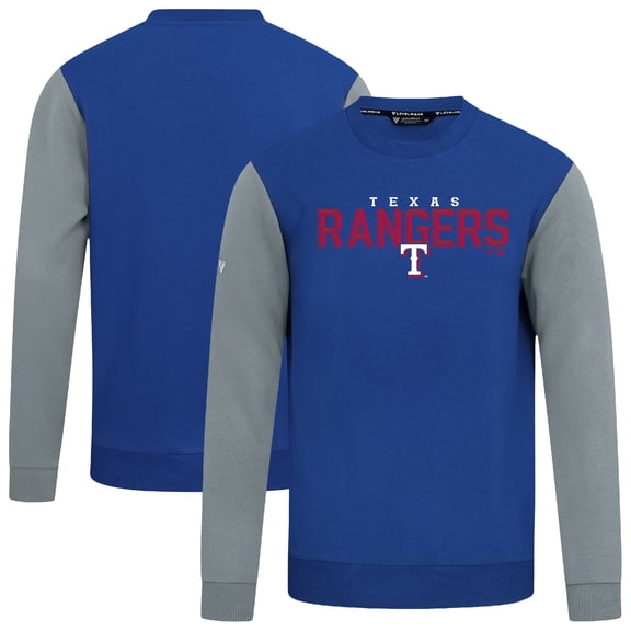Men's Levelwear Royal Texas Rangers Throwback Ultimate Carve Sweatshirt