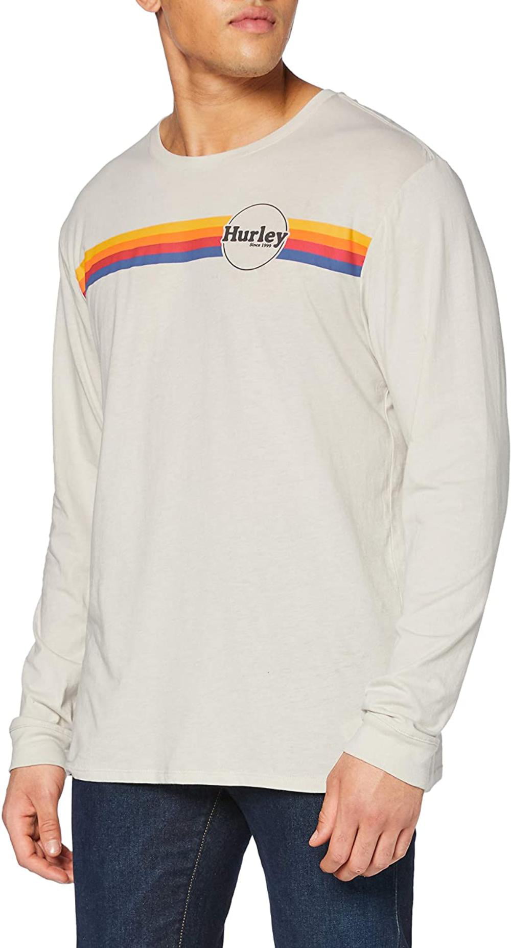 Hurley Mens Striped Moto Long Sleeve Shirt