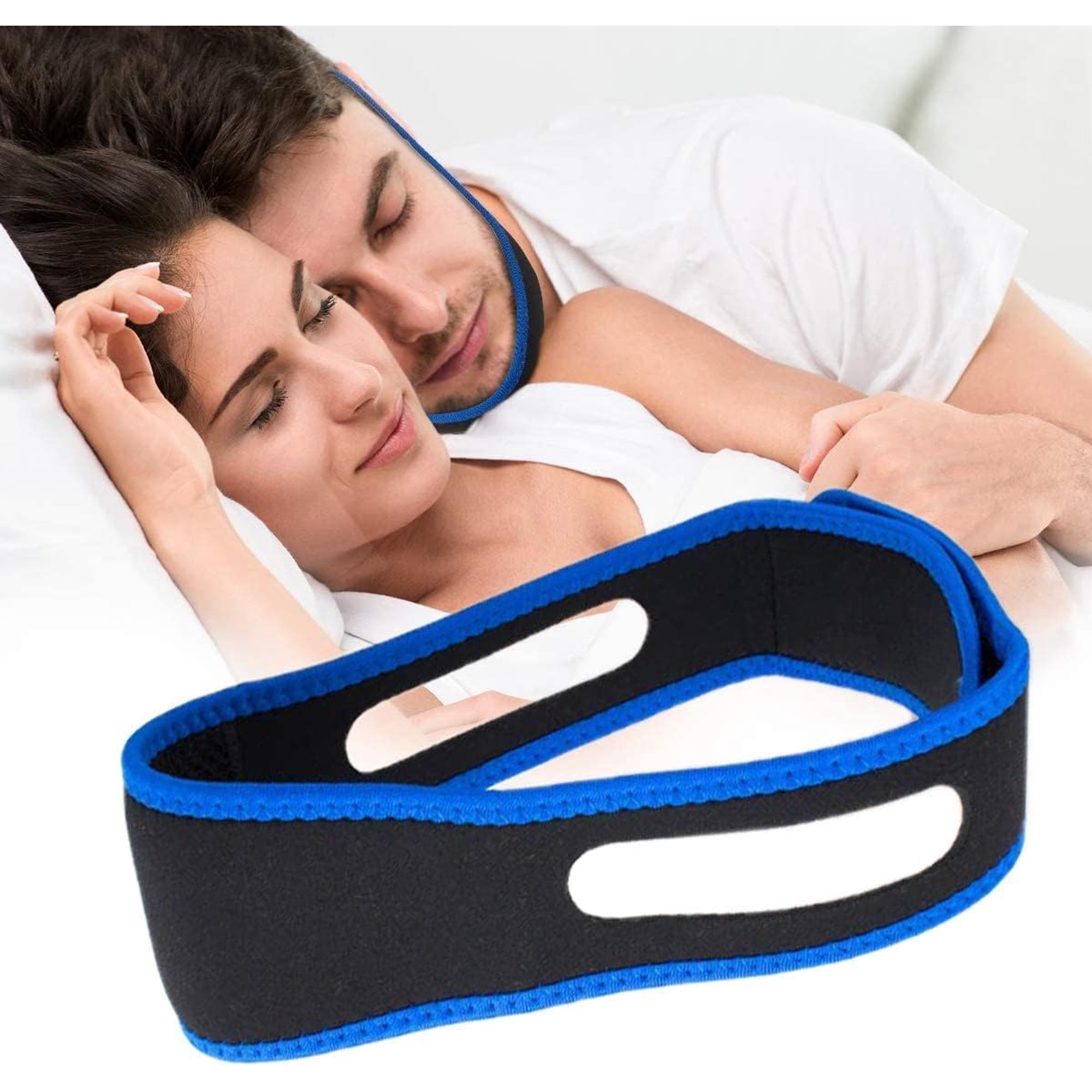 Model Anti Snoring Chin Strap, Stop Snoring Chin Straps for CPAP Users, Jaw Strap for Sleeping,Chin Straps to Keep Mouth Closed for Sleeping Better, Cpap Chin Strap for Sleep for Men- Women