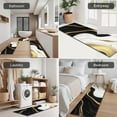 thumbnail image 5 of Black White Gold Marble Pattern Kitchen Rugs Sets Of 3,Kitchen Runner Rugs Non Skid Washable,Decorative Kitchen Floor Mats for Kitchen,Sink,Laundry,17"x30"+ 17"x47" + 17"x59", 5 of 6
