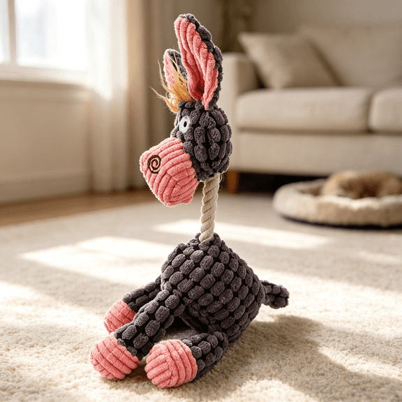 Indestructible Dog Toys,Dogs Plush Toy for Aggressive Chewers,Stuffed Toys Dogs Squeaky Durable Chew Toy for Indoor Pups Teething