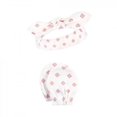 thumbnail image 3 of Hudson Baby Infant Girl Cotton Headband and Scratch Mitten Set, Lace Medallion, 0-6 Months, 3 of 6