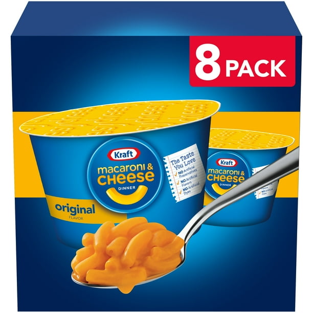 Kraft Original Mac N Cheese Macaroni and Cheese Cups Easy Microwavable