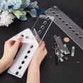 thumbnail image 3 of 1 set 2-Tier Transparent Screwdriver Organizer Holder Rack Hand Tools Storage Stand Risers Clear Finish Product: 30x14x10cm, 3 of 5