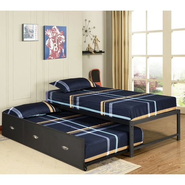 Bed Frame With Trundle, Twin Size Bed Frame With Trundle