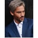 thumbnail image 1 of Pelucas con flequillo para mujeres, peluca ondulada suelta para hombres de mediana edad, cabello castaño oscuro degradado, cabello corto y liso, cubierta para la cabeza, contracción, contracción., 1 of 5