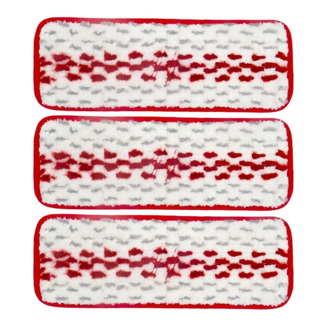 Inteprter 3 cabezales de recambio planos, repuesto de tela suave superabsorbente para EasyTwist Suministros de limpieza para el hogar