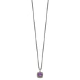 thumbnail image 2 of Shey Couture QTC1261 Sterling Silver with 14K Gold Amethyst Necklace, 2 of 5