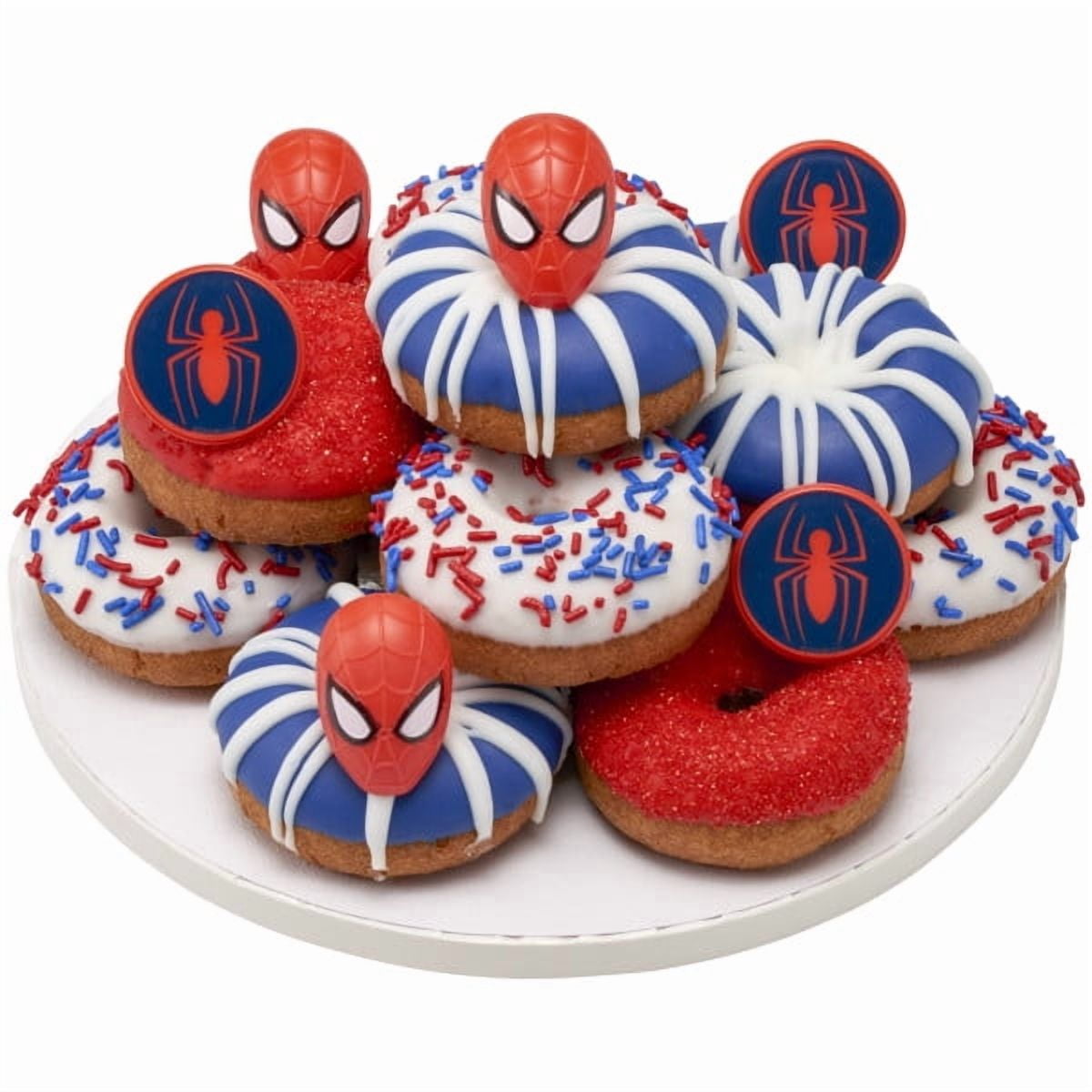 Spider-Man Cupcake Rings Toppers 12 Pack