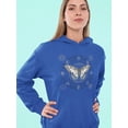 thumbnail image 2 of Papilio Machaon Butterfly  Hoodie Women -Image by Shutterstock, Female Small, 2 of 4