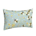 thumbnail image 2 of Bingfone Bees Standard Size Pillowcase, Long Staple Pure Cotton Envelope Closure Pillow Cover,14"X20", 2 of 9
