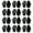 Black, variant on 24pack Exquisites Working Showcases Gloves Stretchy Inspection Polices Gloves for Inspection, Serving, Costume