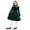 Green, variant on Wdgfv Girls Christmas Dress Long Sleeve A Line Contrast Mesh Velvet Dresses Princess Birthday Party Dress Red 11-12 Years