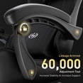 thumbnail image 5 of HLDIRECT Ergonomic Gaming Chair with Footrest, Gamer Chair with Lumbar & Headrest, Computer Chair for Adults, Black, 5 of 6