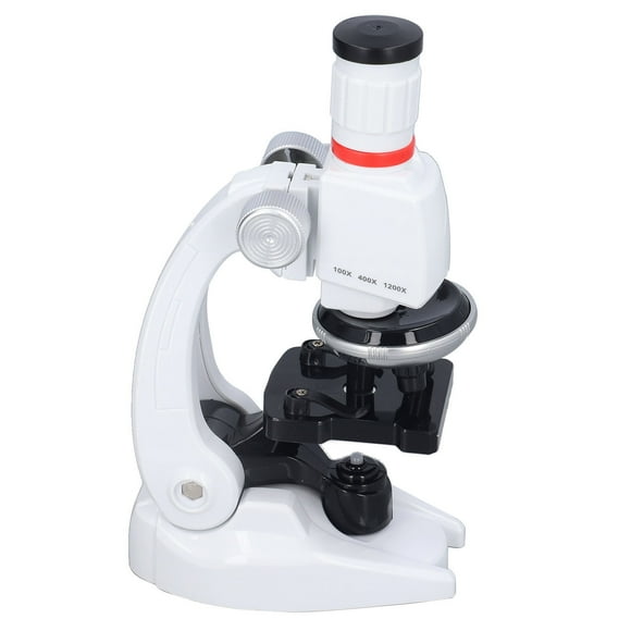 Microscope Toy, Science Educational Toy ABS Plastic Kids Microscope 1200X With Slide For 8 Years Old+ Child For Observation