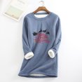 thumbnail image 1 of Tenue d'Hiver pour Femmes et Mode Décontractée d'Hiver, Pull en Peluche Chaud Imprimé de Noël, Manches Longues, Col Rond, Tenues de Rentrée pour Femmes en Solde, 1 of 5