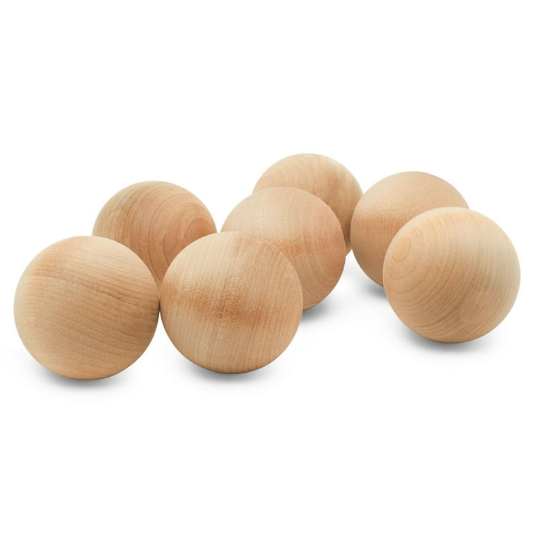 2-1/4 Inch Small Wood Balls, Pack of 3 Wooden Balls for Crafts and DIY  Project, Hardwood Birch Wood Balls, by Woodpeckers 