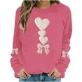 thumbnail image 5 of Vetsdori Womens Valentine Sweatshirts Pullover Crew Neck Tops Gifts for Girlfriend Casual , Sweatshirts for Women Love Heart, 5 of 5