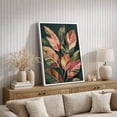 thumbnail image 4 of Framed Canvas Wall Art Tropical Leaves Botanical Print for Living Room Decoration - 16"x24" WHITE, 4 of 8