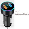 thumbnail image 5 of FM Transmitter Car Bluetooth 5.3, All-Metal PD 20 W & QC3.0 18 W Fast Car Charger Cigarette Lighter Car Bluetooth Adapter Car Hands-Free System, Nois, 5 of 5