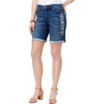 thumbnail image 2 of Pantalones cortos de Mezclilla casuales bordados Style & Co. para mujer azul 8 Mezclilla, 2 of 2