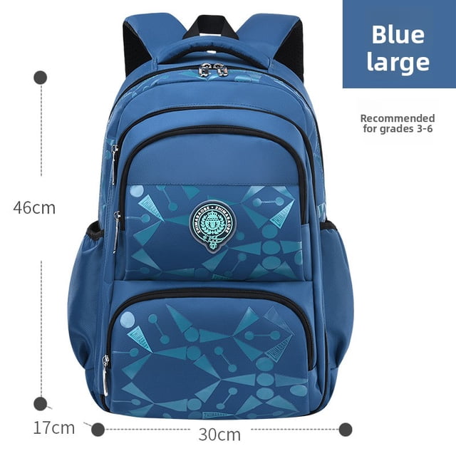 School Backpack Lightweight Two-Shoulder Student Bag Waterproof Durable Reflective Stripe