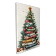 thumbnail image 2 of 16x24 inch Oil Painting&nbsp;Wall Art Book Christmas Tree,Apartment Living Room,Campus Corridors,Library Wall Art Decor Prints,Charm Festival Decoration,Enchanting Christmas Tree Art Canvas Poster, 2 of 6