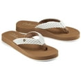 thumbnail image 3 of COBIAN Adult Female Braided Bounce Flip Flop Sandals, Color: White, Size: 6, 3 of 6