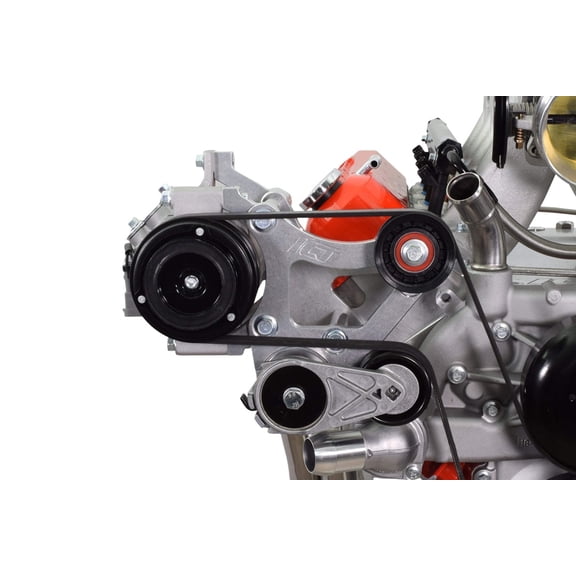 ICT Billet LS Truck Passenger Side Mount A/C Compressor Relocation Bracket Kit LM7 L92 L96 LSX 4.8L