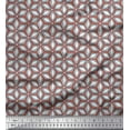 thumbnail image 1 of Soimoi Poly Georgette Fabric Geometric Mandala Fabric Prints By Yard 42 Inch Wide, 1 of 3